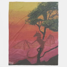 Manta Polar Imagen de mi obra arte Fantasía y realidad