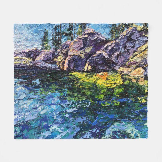 Manta Polar Imagen de mi obra arte Marítimo (Frente (Horizontal))