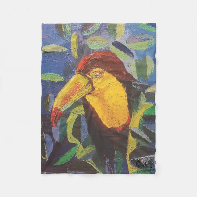 Manta Polar Imagen de mi obra arte Tucán (Anverso)