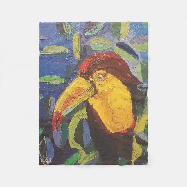 Manta Polar Imagen de mi obra arte Tucán (Anverso)