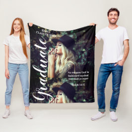 Manta Polar Imagen de una escritura bíblica personalizada de t