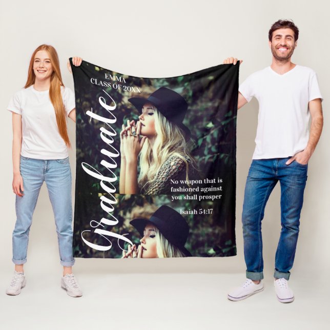 Manta Polar Imagen de una escritura bíblica personalizada de t (In situ)