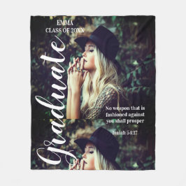 Manta Polar Imagen de una escritura bíblica personalizada de t