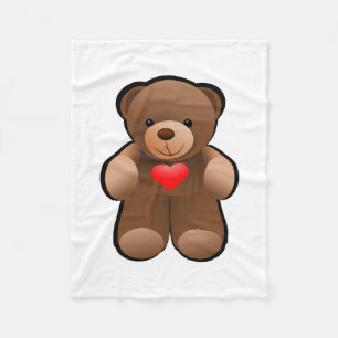 Manta Polar Imagen del oso de peluche