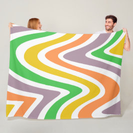 Manta Polar Imaginación del río en verano colorido