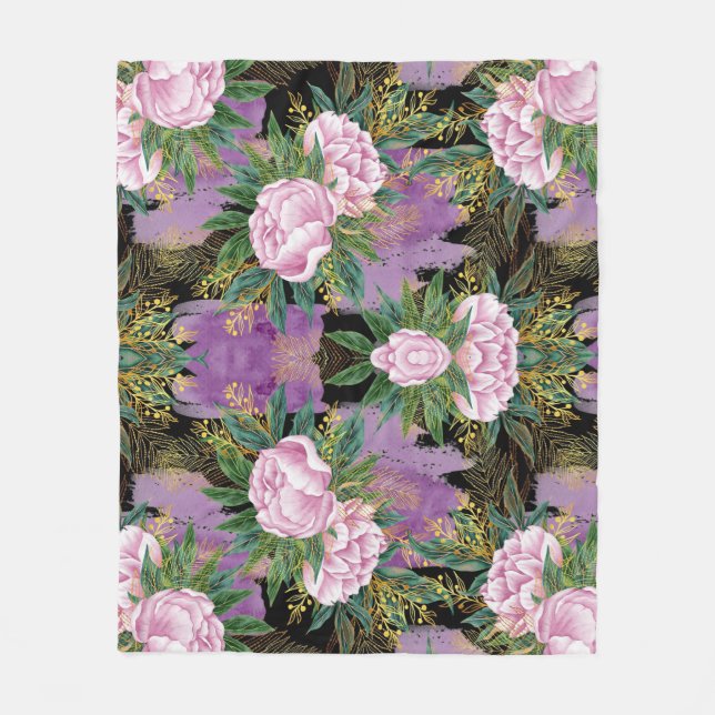 Manta Polar Impresión abstracta (Anverso)