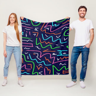 Manta Polar Impresión abstracta de la edad del espacio