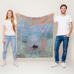 Manta Polar Impresión, amanecer, Claude Monet