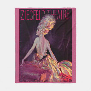 Manta Polar Impresión artística de la portada del Teatro Ziegf