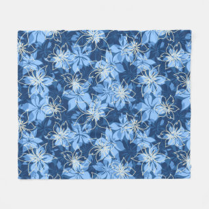 Manta Polar Impresión de camisas de Olowalu Hibiscus Hawaiian 