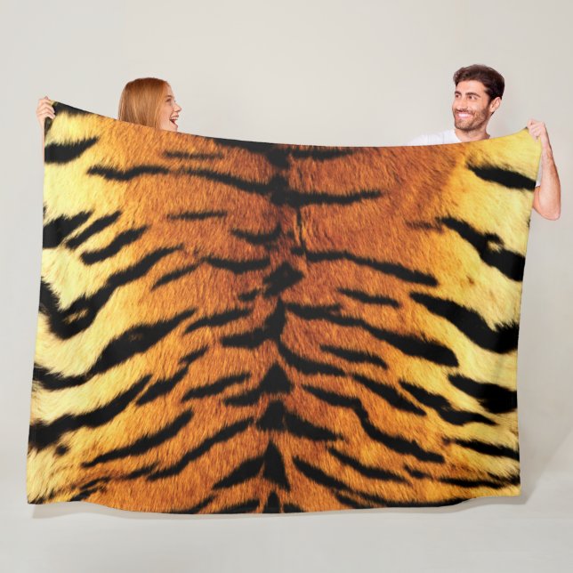 Manta Polar Impresión de la piel del tigre (In situ)