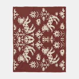 Manta Polar Impresión de leones especulados de AD 1200