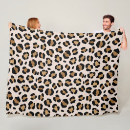 Manta Polar Impresión de leopardo de Safari de la jungla