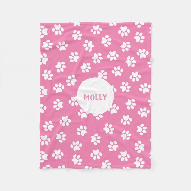 Manta Polar Impresión de página rosa (Anverso)