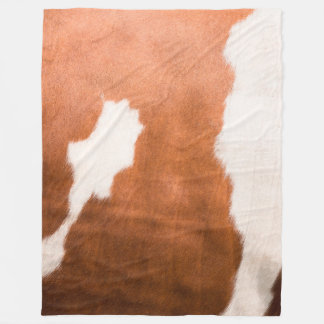 Manta Polar Impresión de piel de animal Piel de vaca de lujo