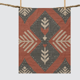 Manta Polar Impresión de terracota boho rústica