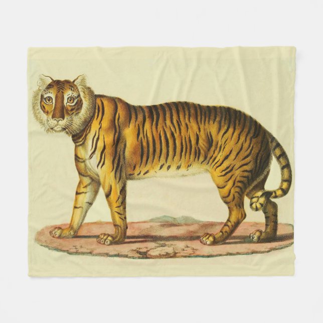 Manta Polar Impresión de tigre de 1824 (Frente (Horizontal))