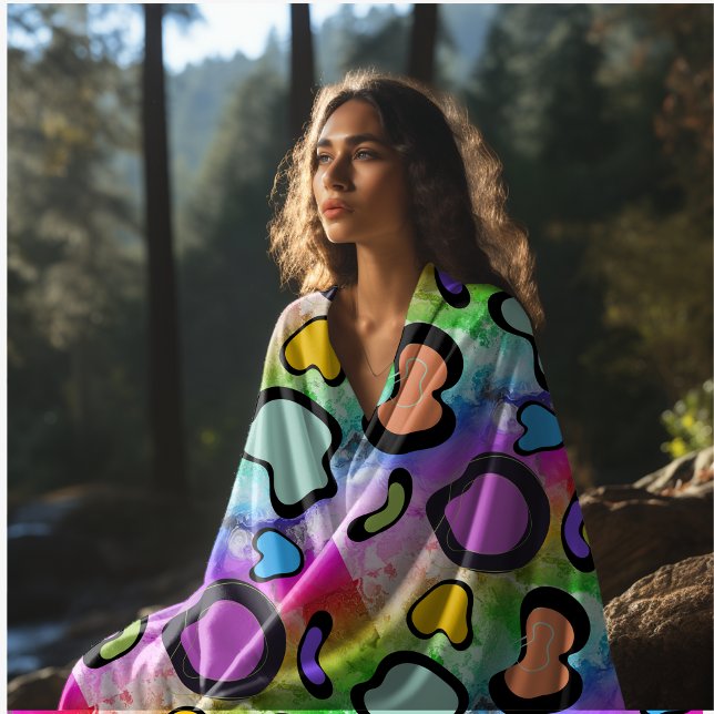 Manta Polar impresión de vaca rosa (Subido por el creador)