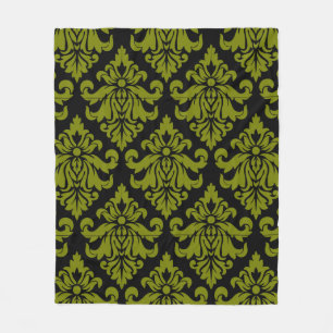 Manta Polar Impresión decorativa de tejidos de Damasco