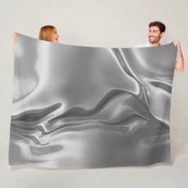 Manta Polar Impresión Digital de Plata Líquida