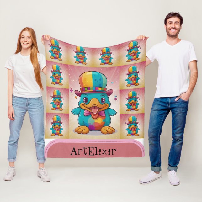 Manta Polar Impresión divertida de payaso en Platypus (In situ)