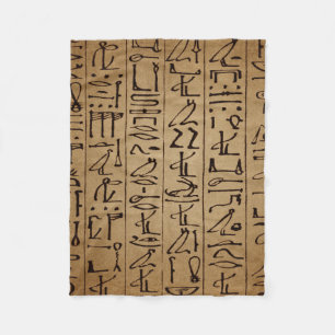 Manta Polar Impresión egipcia del papel de los Hieroglyphics