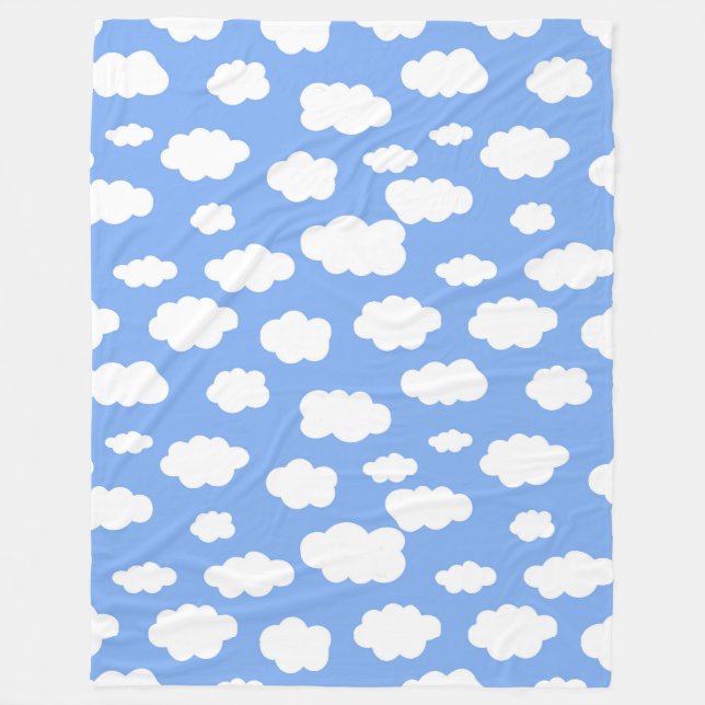 Manta Polar Impresión en la nube (Anverso)
