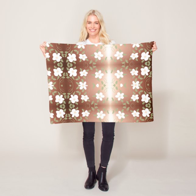 Manta Polar Impresión floral de Bonito (In situ)