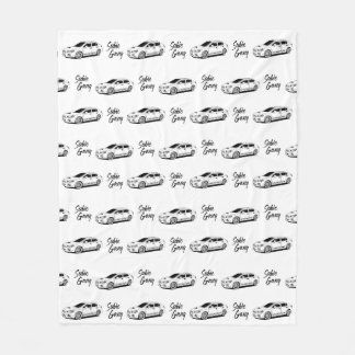 Manta Polar Impresión negra de la banda Subie