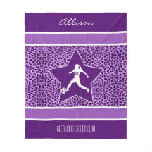 Impresión púrpura personalizada del guepardo del