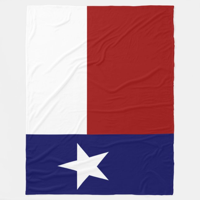 Manta Polar Impresionante bandera patriótica vibrante de Texas (Anverso)