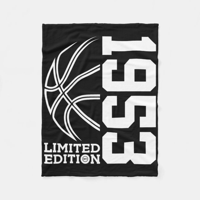 Manta Polar Impresionante desde 1953 Birthday Bysketbyll Limit (Anverso)