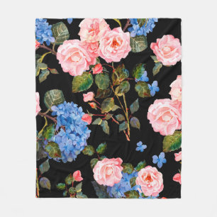 Manta Polar Impresionante estampado floral al estilo victorian