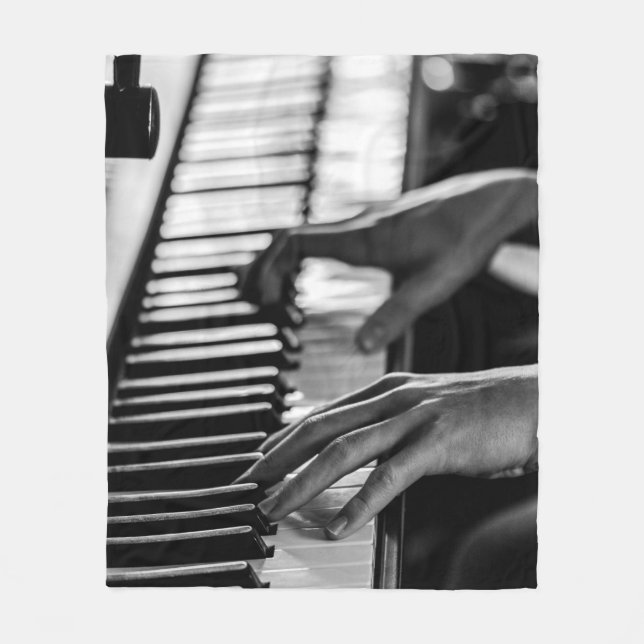 Manta Polar Impresionante piano (Anverso)