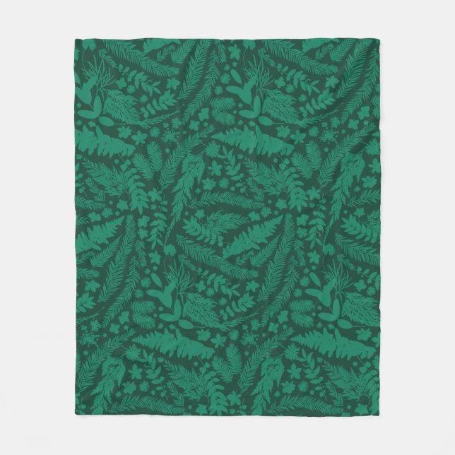 Manta Polar Impresiones botánicas modernas Papel de ajuste (Anverso)