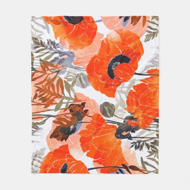 Manta Polar Impresiones de lapidarios luminosos: arte sin foco (Anverso)