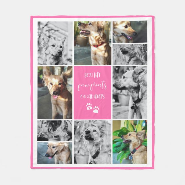 Manta Polar Impresiones De Papas Rosadas En Nuestro Collage Me (Anverso)