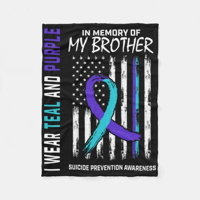 Manta Polar In Memory Brother Suicide Awareness Prevention Ame (Anverso)