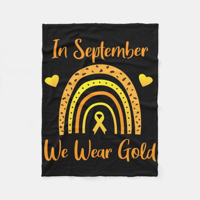 Manta Polar In September We Wear Gold Childhood Cancer Awarene (Anverso)