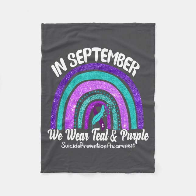 Manta Polar In September We Wear Teal &amp; Purple Rainbow Sui (Anverso)