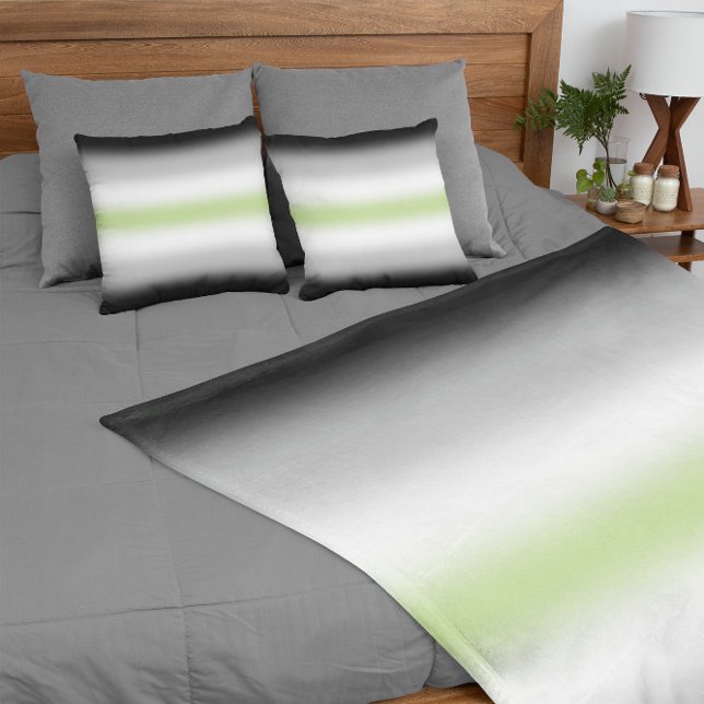 Manta Polar Indicador de Orgullo de Agénero Gradiente con nomb (Subido por el creador)