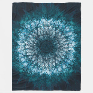 Manta Polar Índigo Blue Mandala