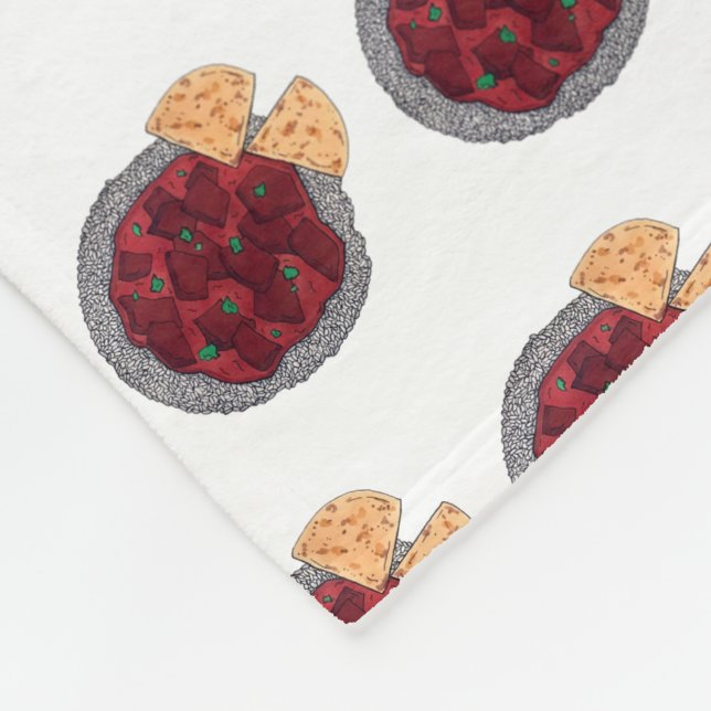 Manta Polar Indio alimentario británico se lleva pollo Tikka M (Esquina)