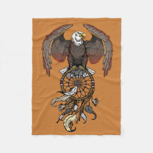 Manta Polar Indio nativo americano dreamcatcher fleece