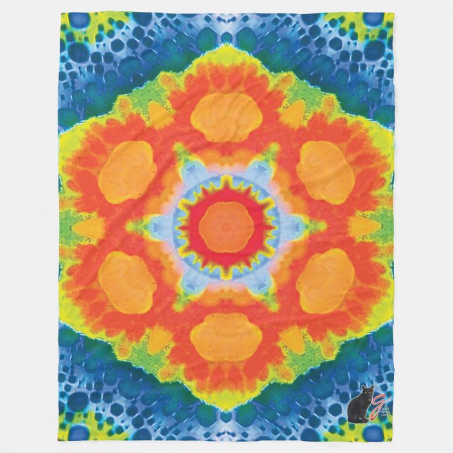 Manta Polar Influx Kaleidoscope Fleece Blanket (Anverso)