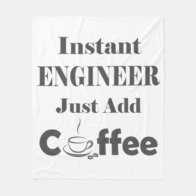 Manta Polar Ingeniero instantáneo simplemente agrega café (Anverso)