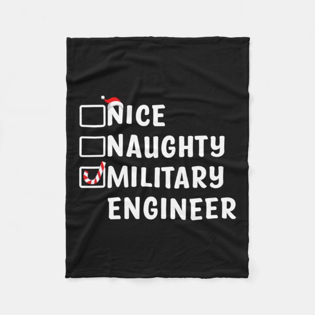 Manta Polar Ingeniero Militar Funny Navidades Eng (Anverso)