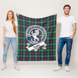 Manta Polar Inglis Clan Badge Tartan Plaid