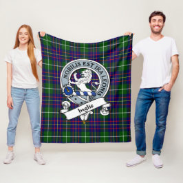 Manta Polar Ingus Insignia de Clan Moderno Tartan Plaid