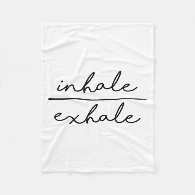 Manta Polar Inhale &amp; Exhale Yoga Lover Women's Yoga Motiva (Anverso)